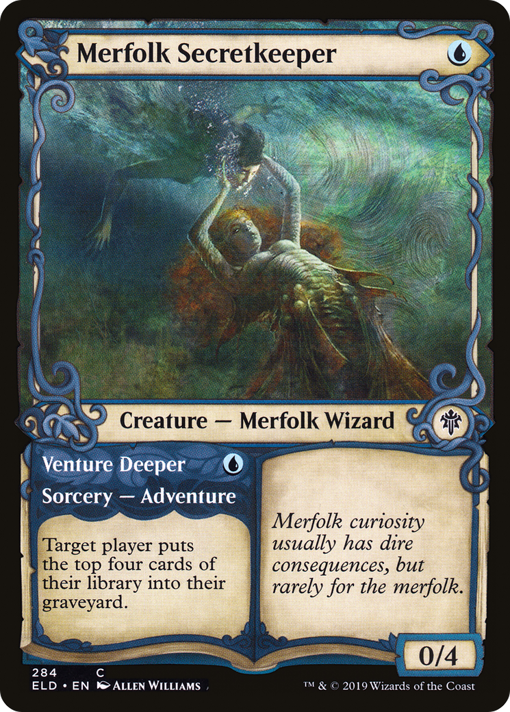 Merfolk Secretkeeper (Showcase) (ELD-284) [Throne of Eldraine] Foil