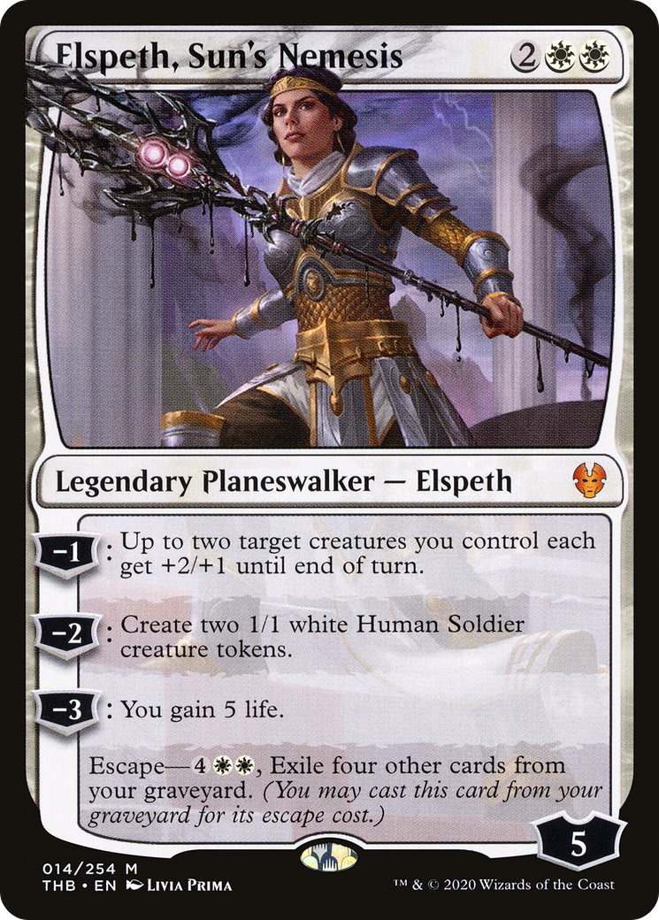Elspeth, Sun's Nemesis (THB-014) [Theros Beyond Death] Foil