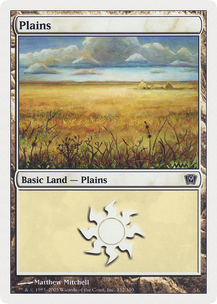 Plains (9ED-332) [9th Edition] Foil