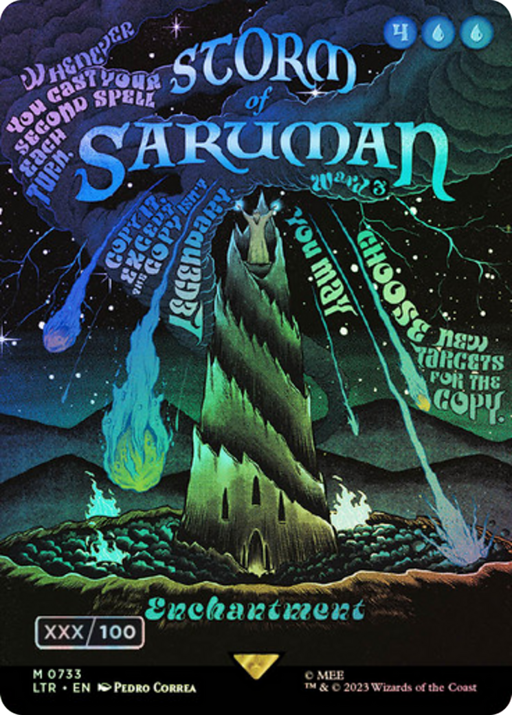 Storm of Saruman (LTR-733Z) (Borderless) [The Lord of the Rings: Tales of Middle-earth] Foil