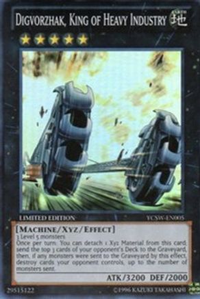 Digvorzhak, King of Heavy Industry (Super Rare) (YCSW-EN005) - Yu-Gi-Oh! Championship Series Prize Cards Limited