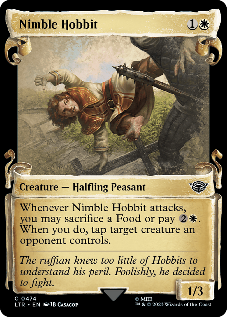 Nimble Hobbit (Showcase Scrolls) (LTR-474) [The Lord of the Rings: Tales of Middle-earth] Foil