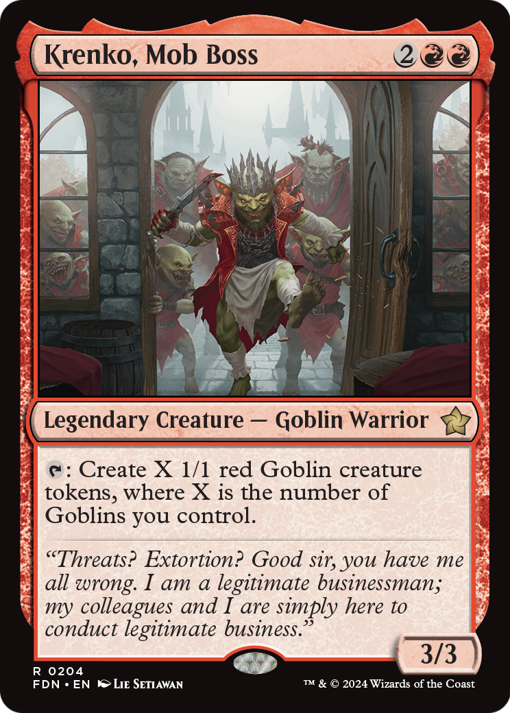 Krenko, Mob Boss (FDN-204) [Foundations] Foil