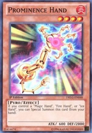 Prominence Hand (Super Rare) (DRLG-EN048) - Dragons of Legend 1st Edition