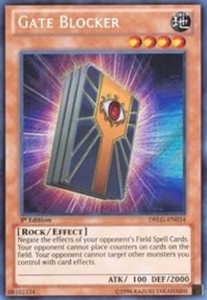 Gate Blocker (Secret Rare) (DRLG-EN034) - Dragons of Legend 1st Edition