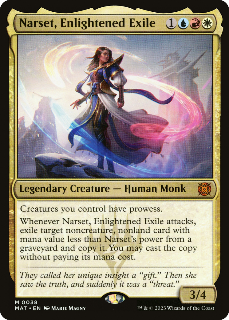 Narset, Enlightened Exile (MAT-038) [March of the Machine: The Aftermath]