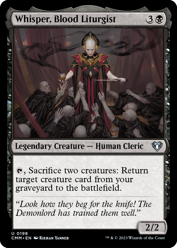 Whisper, Blood Liturgist (CMM-198) [Commander Masters]