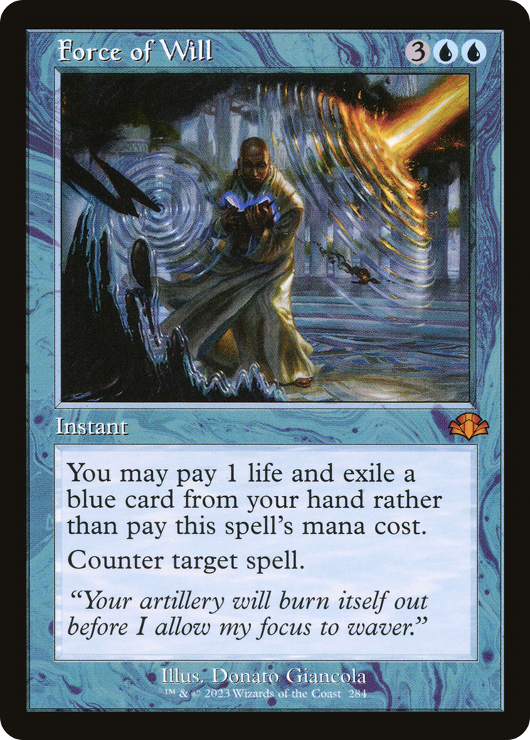 Force of Will (Retro Frame) (DMR-284) [Dominaria Remastered] Foil
