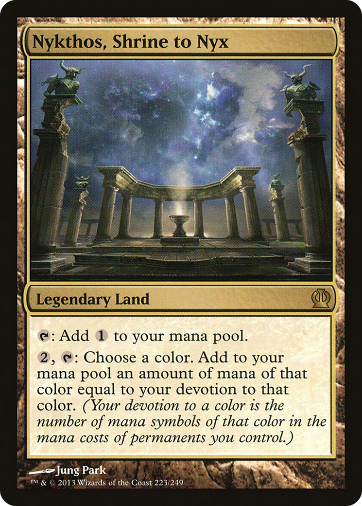Nykthos, Shrine to Nyx (THS-223) [Theros] Foil
