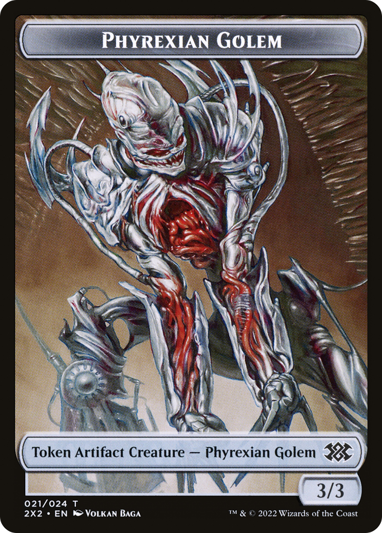 Phyrexian Golem (T2X2-021) [Double Masters 2022 Tokens]