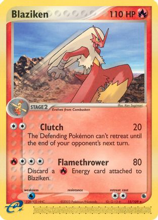 Blaziken (015/109) [Ruby and Sapphire] Reverse Holofoil - Rare