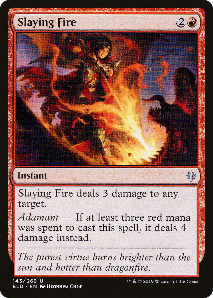 Slaying Fire (ELD-143) [Throne of Eldraine] Foil