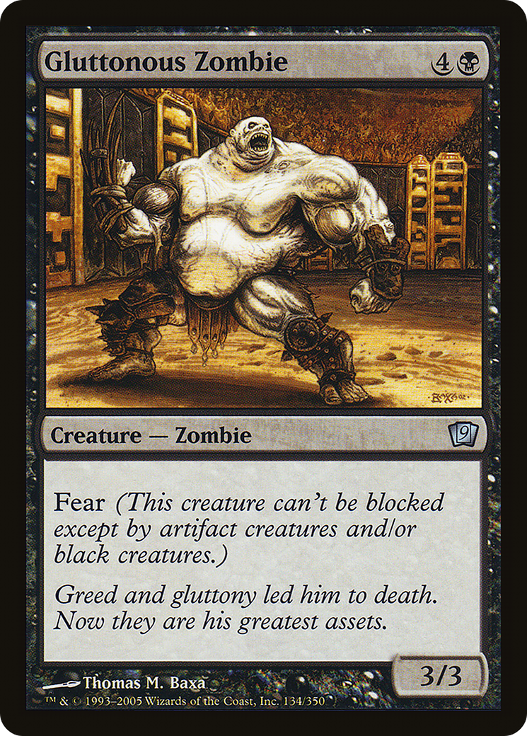 Gluttonous Zombie (9ED-134) [9th Edition]