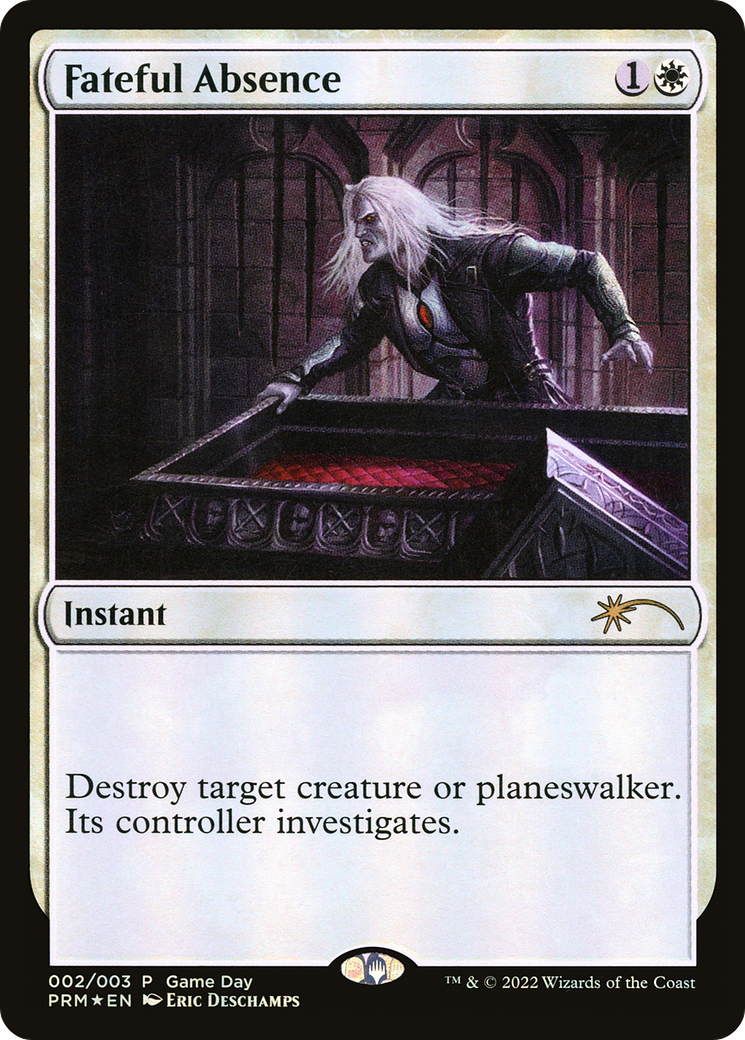 Fateful Absence (GAME-002) [Wizards Play Network 2022] Foil