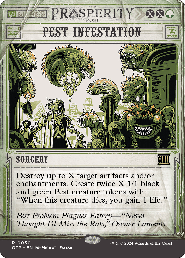 Pest Infestation (OTP-030) (Showcase) (Borderless) [Breaking News]