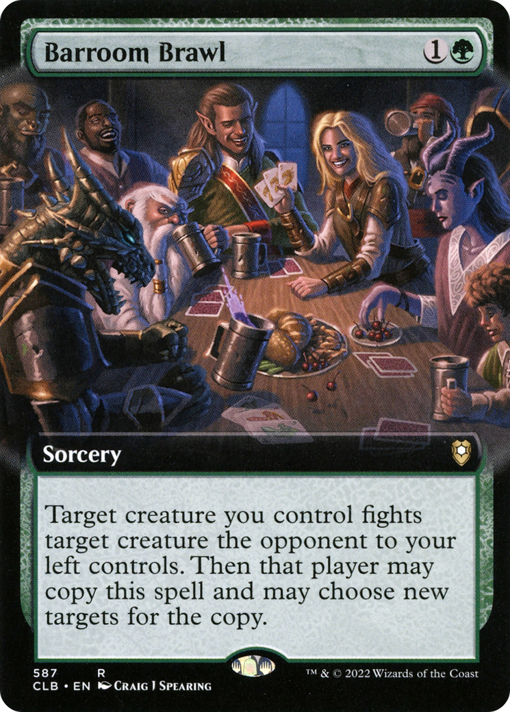 Barroom Brawl - Extended Art [Commander Legends: Battle for Baldur's Gate]