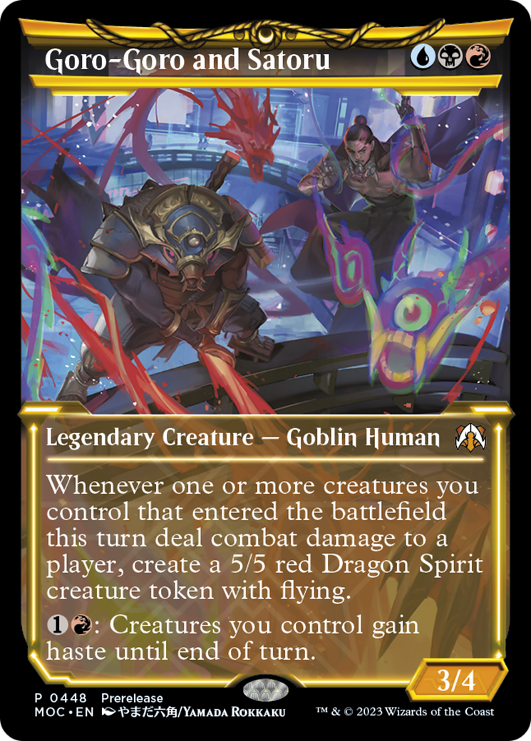 Goro-Goro and Satoru (Showcase) (PRE-448) [March of the Machine Commander] Foil