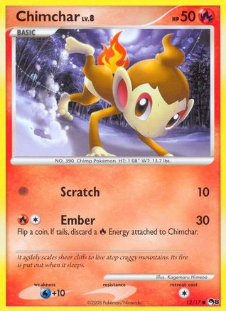 Chimchar (012/017) [POP Series 8] Reverse Holofoil - Common