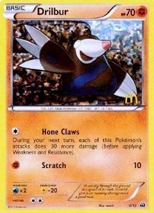 Drilbur (8/012) [McDonalds Promos 2012] Holofoil - Promo