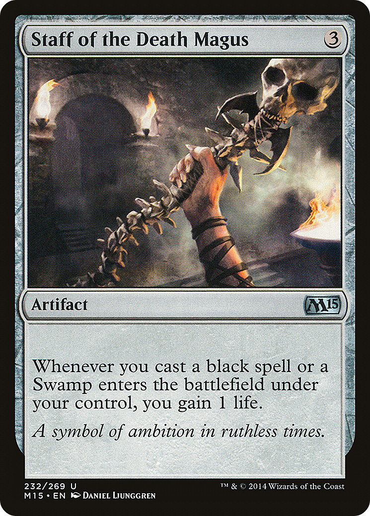 Staff of the Death Magus (M15-232) [Magic 2015] Foil