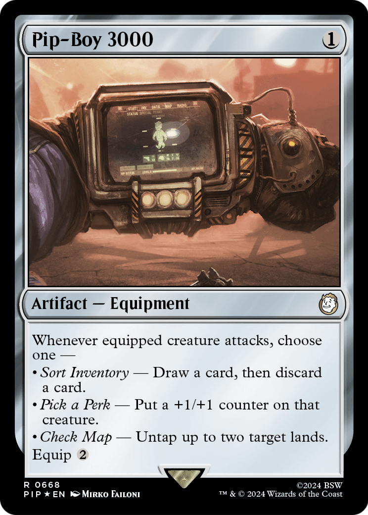 Pip-Boy 3000 (Surge Foil) (PIP-668) [Fallout] Foil