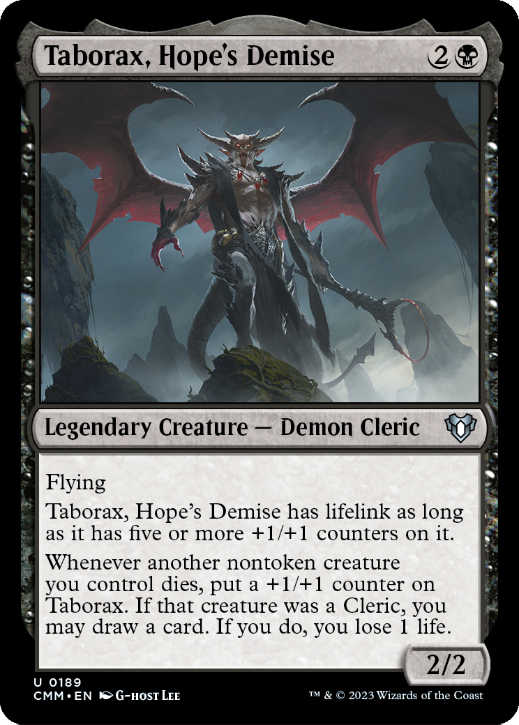 Taborax, Hope's Demise (CMM-189) [Commander Masters]