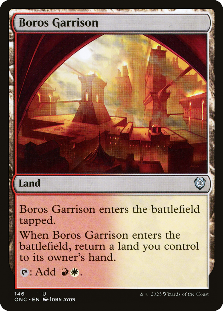 Boros Garrison (ONC-146) [Phyrexia: All Will Be One Commander]