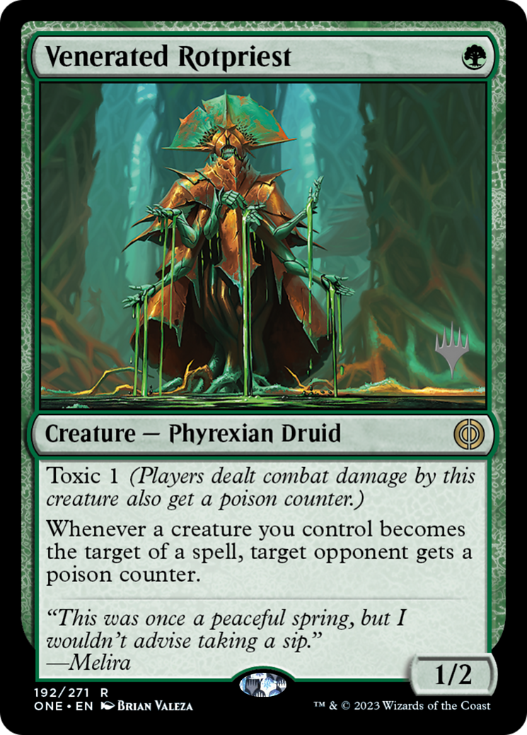 Venerated Rotpriest (PPONE-192) [Promo Pack: Phyrexia: All Will Be One Promos]