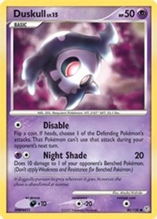 Duskull (080/130) [Diamond and Pearl] Reverse Holofoil - Common