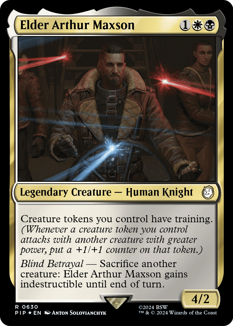 Elder Arthur Maxson (Surge Foil) (PIP-630) [Fallout] Foil