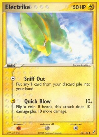 Electrike (052/100) [Crystal Guardians] Reverse Holofoil - Common
