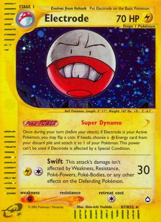 Electrode (H7) (H7/H32) [Aquapolis] Holofoil - Holo Rare