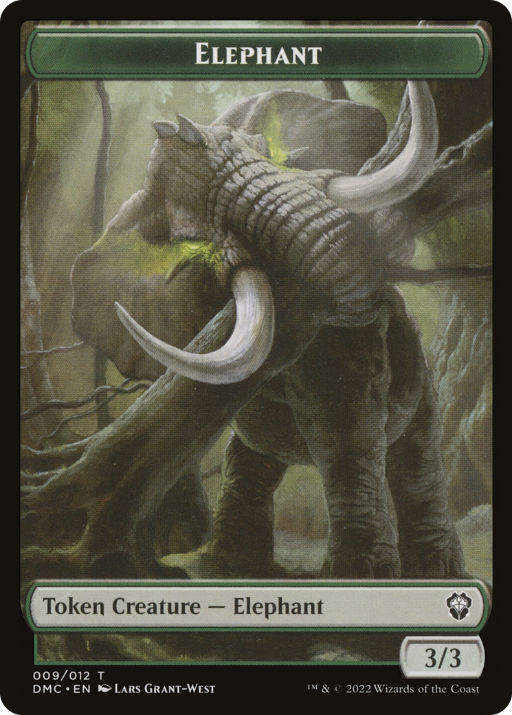 Elephant (TDMC-009) [Dominaria United Commander Tokens]