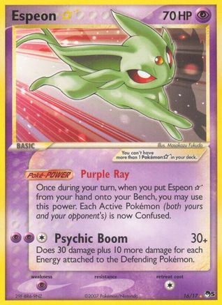 Espeon Star (16/017) [POP Series 5] - Ultra Rare