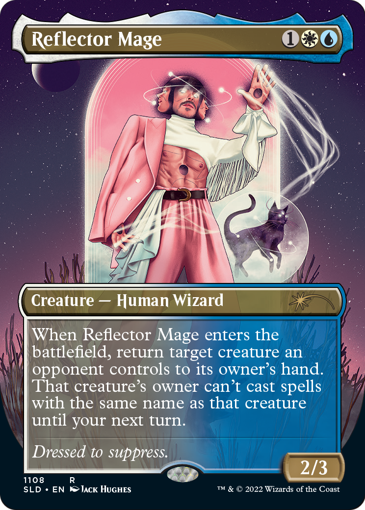 Reflector Mage (Borderless) (SLD-1108) [Secret Lair Drop]