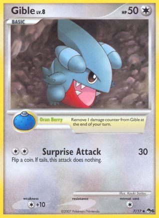 Gible (7/017) [POP Series 6] - Common