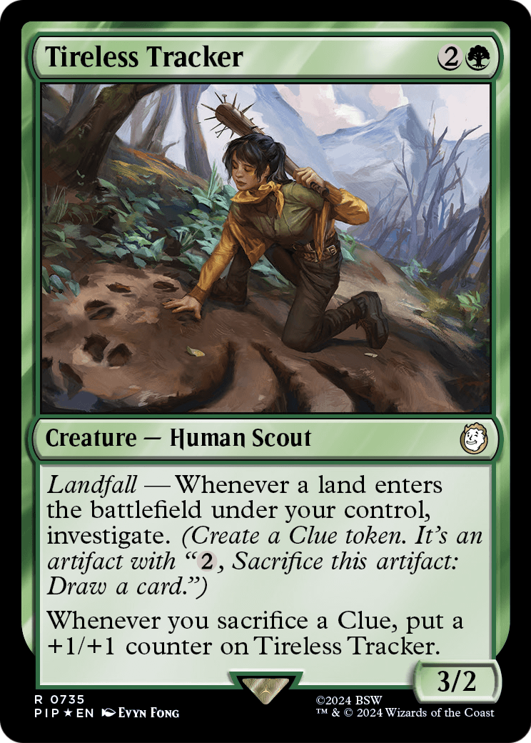 Tireless Tracker (Surge Foil) (PIP-735) [Fallout] Foil