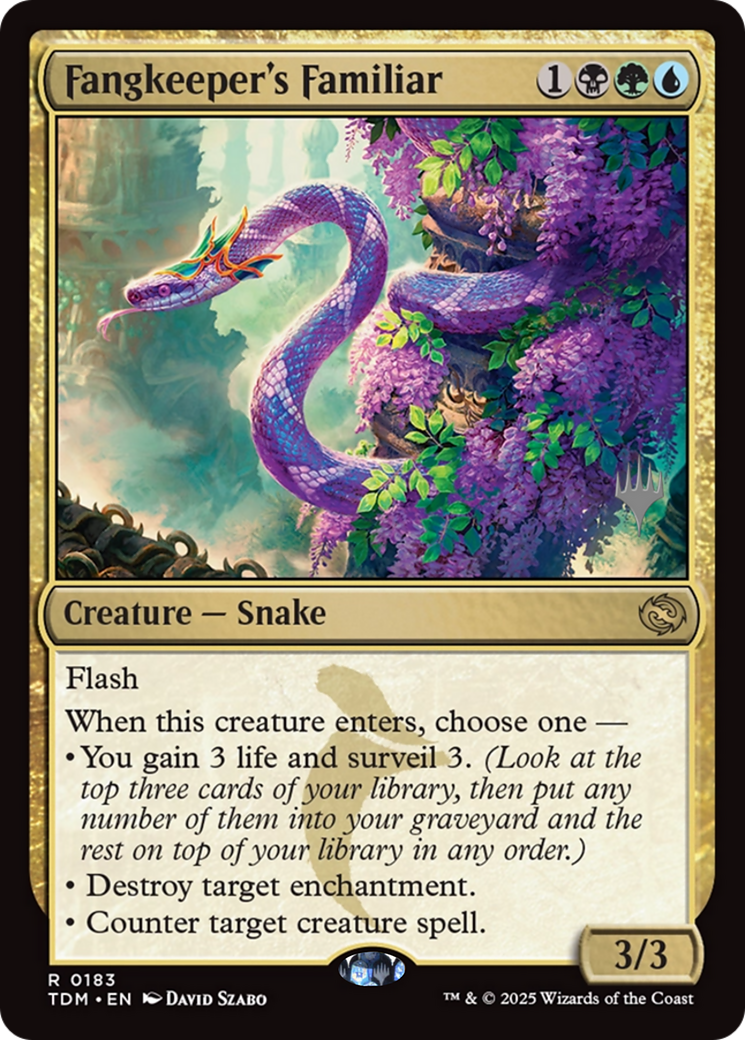 Fangkeeper's Familiar (PPTDM-183) [Promo Pack: Tarkir: Dragonstorm] Foil