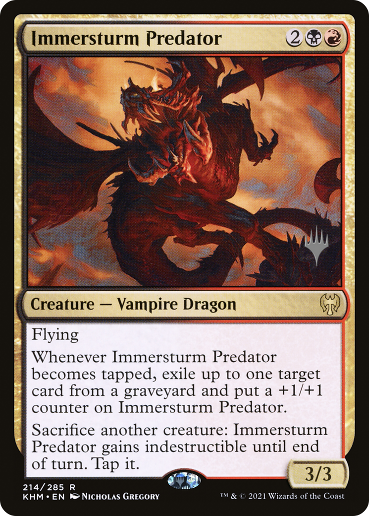 Immersturm Predator (PPKHM-214) [Promo Pack: Kaldheim Promos]