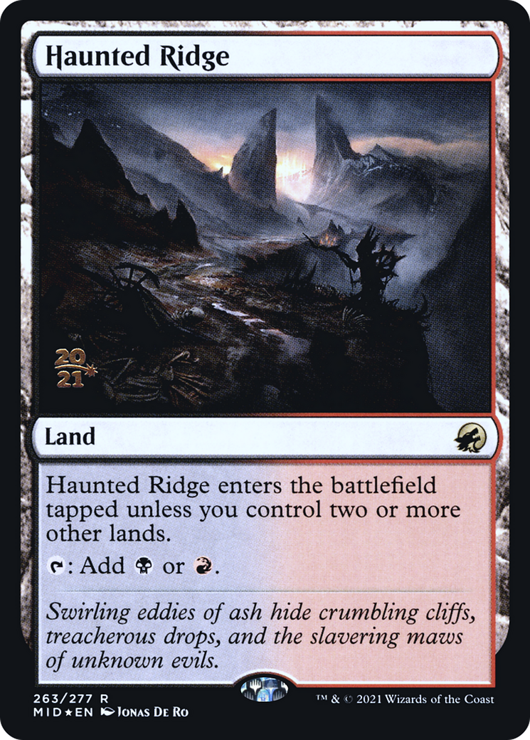 Haunted Ridge (PRE-263) [Innistrad: Midnight Hunt Promos] Foil