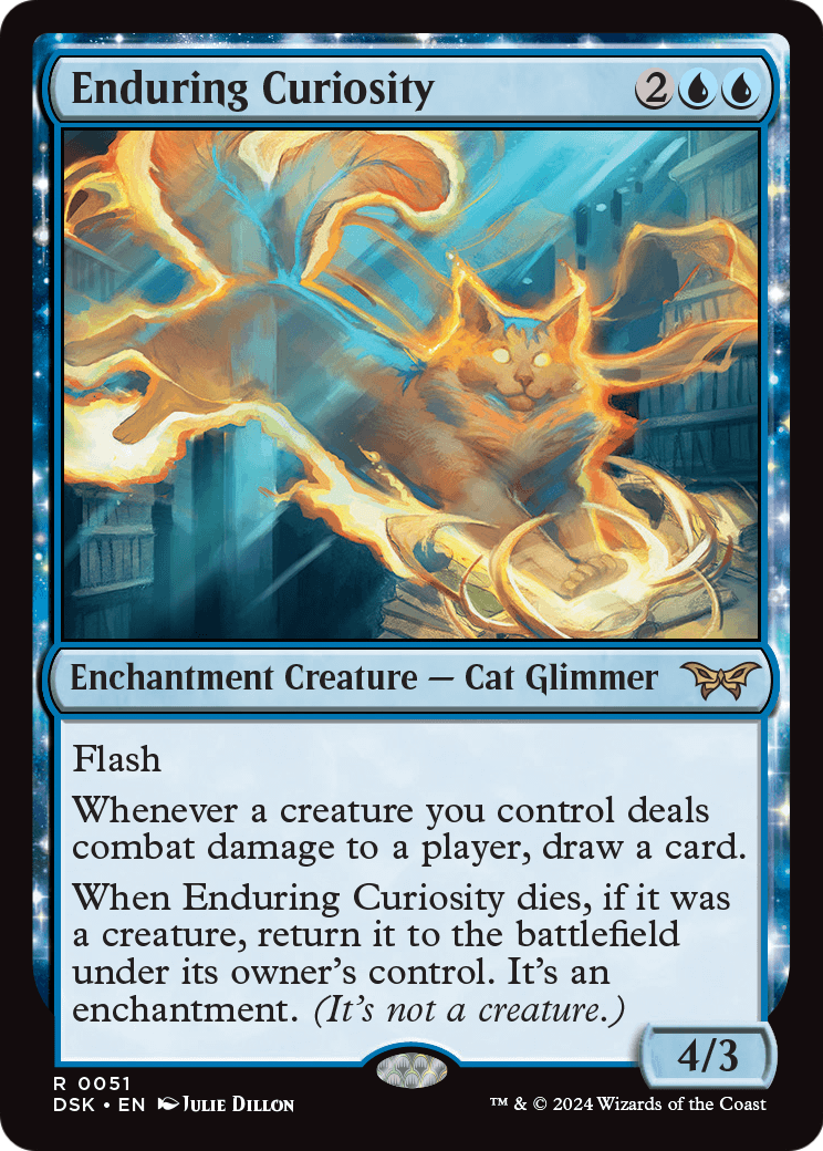 Enduring Curiosity (DSK-051) [Duskmourn: House of Horror]