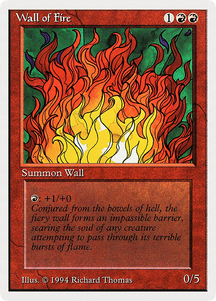 Wall of Fire (SUM-183) [Summer Magic / Edgar]