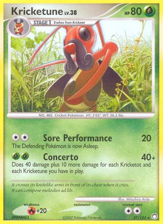 Kricketune (027/123) [Mysterious Treasures] - Rare