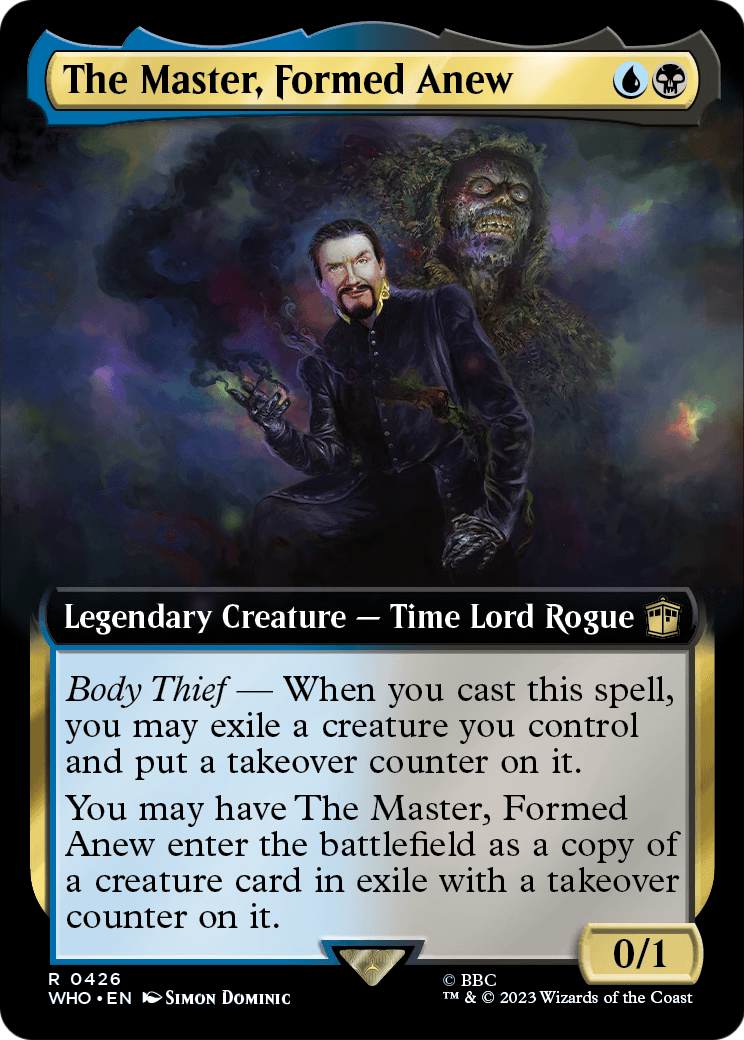 The Master, Formed Anew (Extended Art) (WHO-426) [Doctor Who] Foil