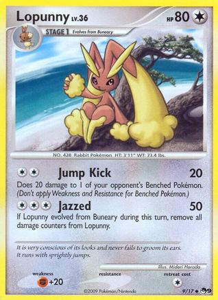 Lopunny (009/017) [POP Series 9] Holofoil - Uncommon