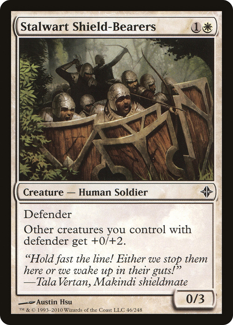 Stalwart Shield-Bearers (ROE-046) [Rise of the Eldrazi] Foil