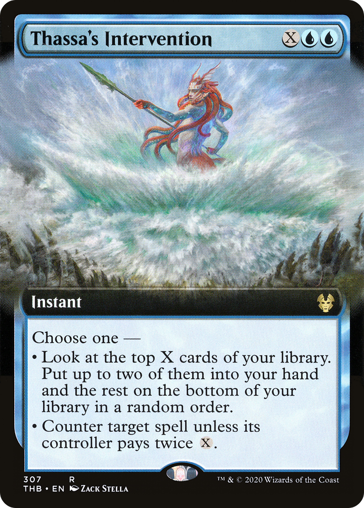 Thassa's Intervention (Extended Art) (THB-307) [Theros Beyond Death] Foil