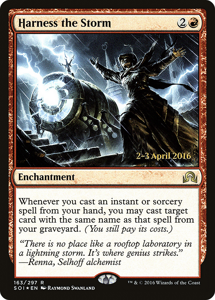 Harness the Storm (PRE-163) [Shadows over Innistrad Promos] Foil