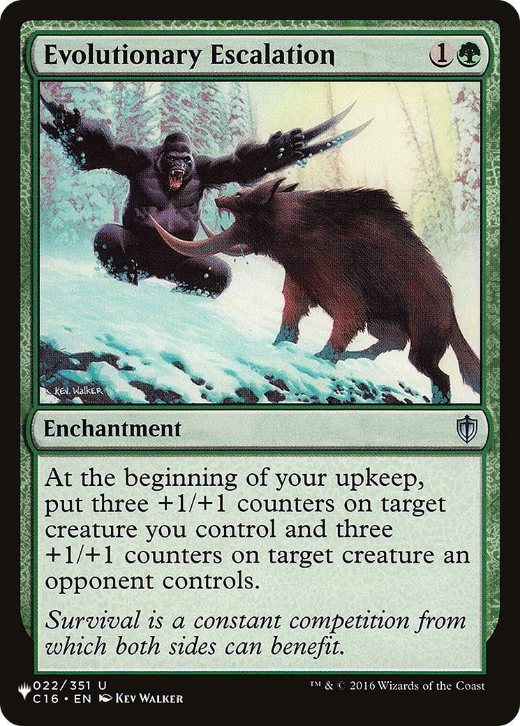 Evolutionary Escalation (LIST-022/351) [The List]