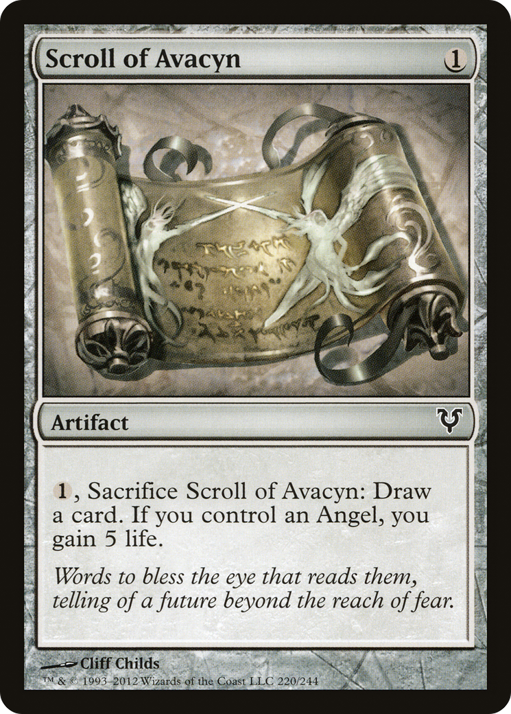 Scroll of Avacyn (AVR-220) [Avacyn Restored] Foil